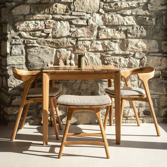 Tabouret de salle à manger d'extérieur en tissu Osso (naturel)
