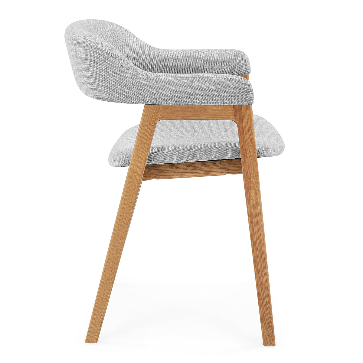 Chaise de salle à manger en tissu Santino