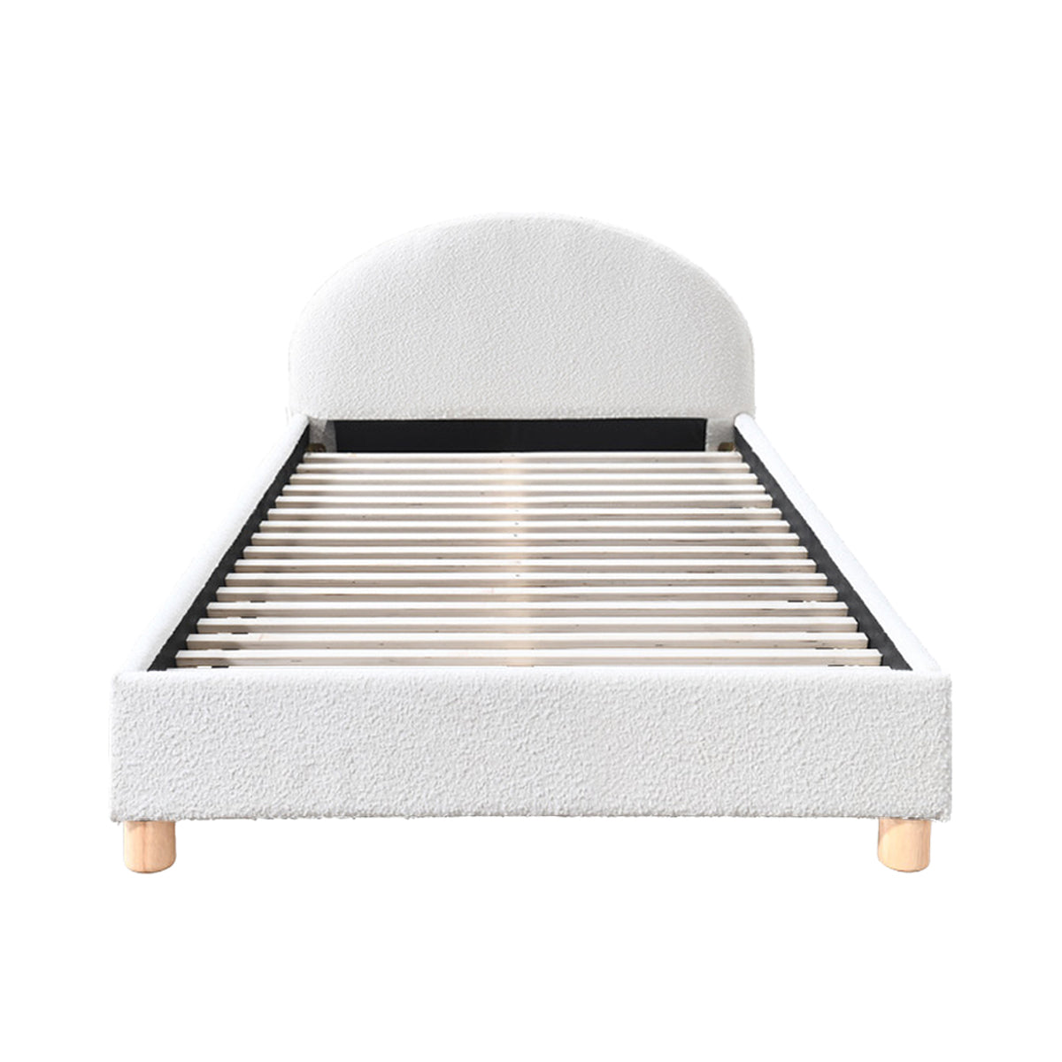 Lit simple Archie Boucle King (blanc)