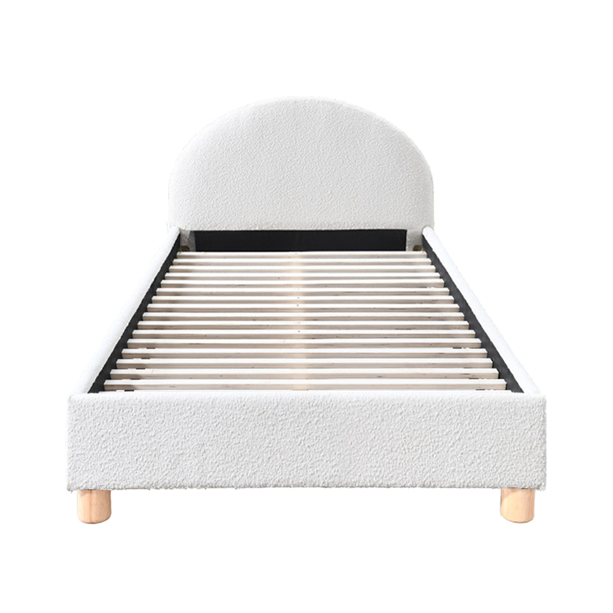 Lit simple Archie Boucle (blanc)