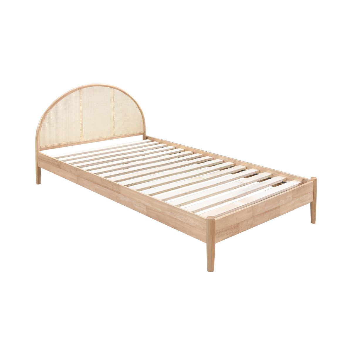 Lit simple king size en rotin Avery Arch (naturel)