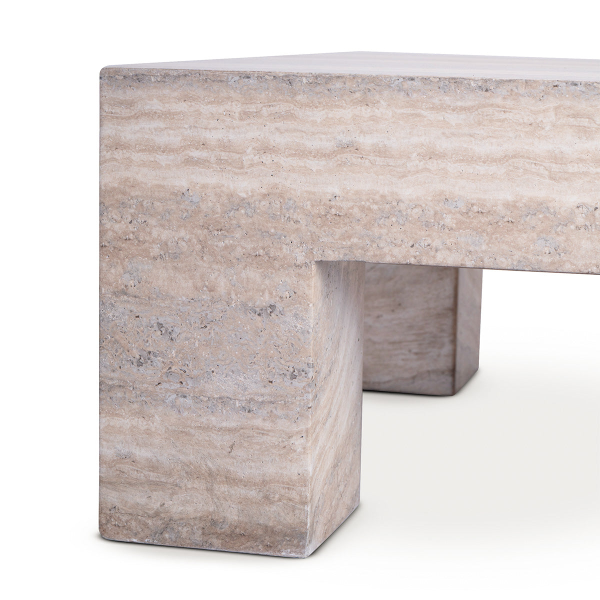 Table basse carrée Palermo (finition pierre naturelle)