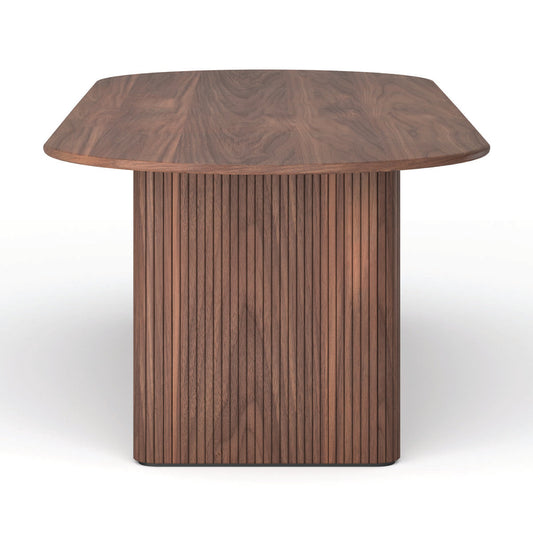 Table à manger ovale noire (280 cm)