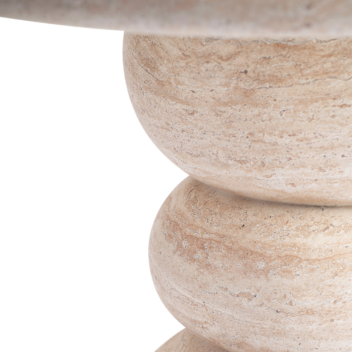 Table à manger Sorrento (120 cm, finition travertin)