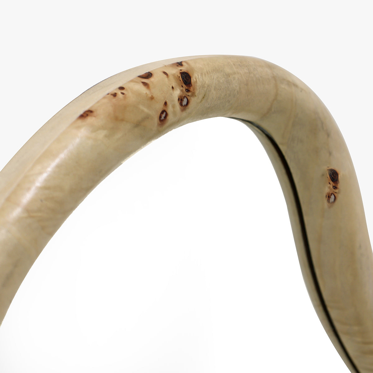 Miroir mural Sorrento en ronce de bois