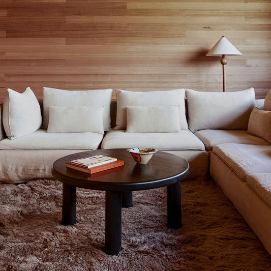 Tapis lavable en laine et peau de mouton Mackenzie