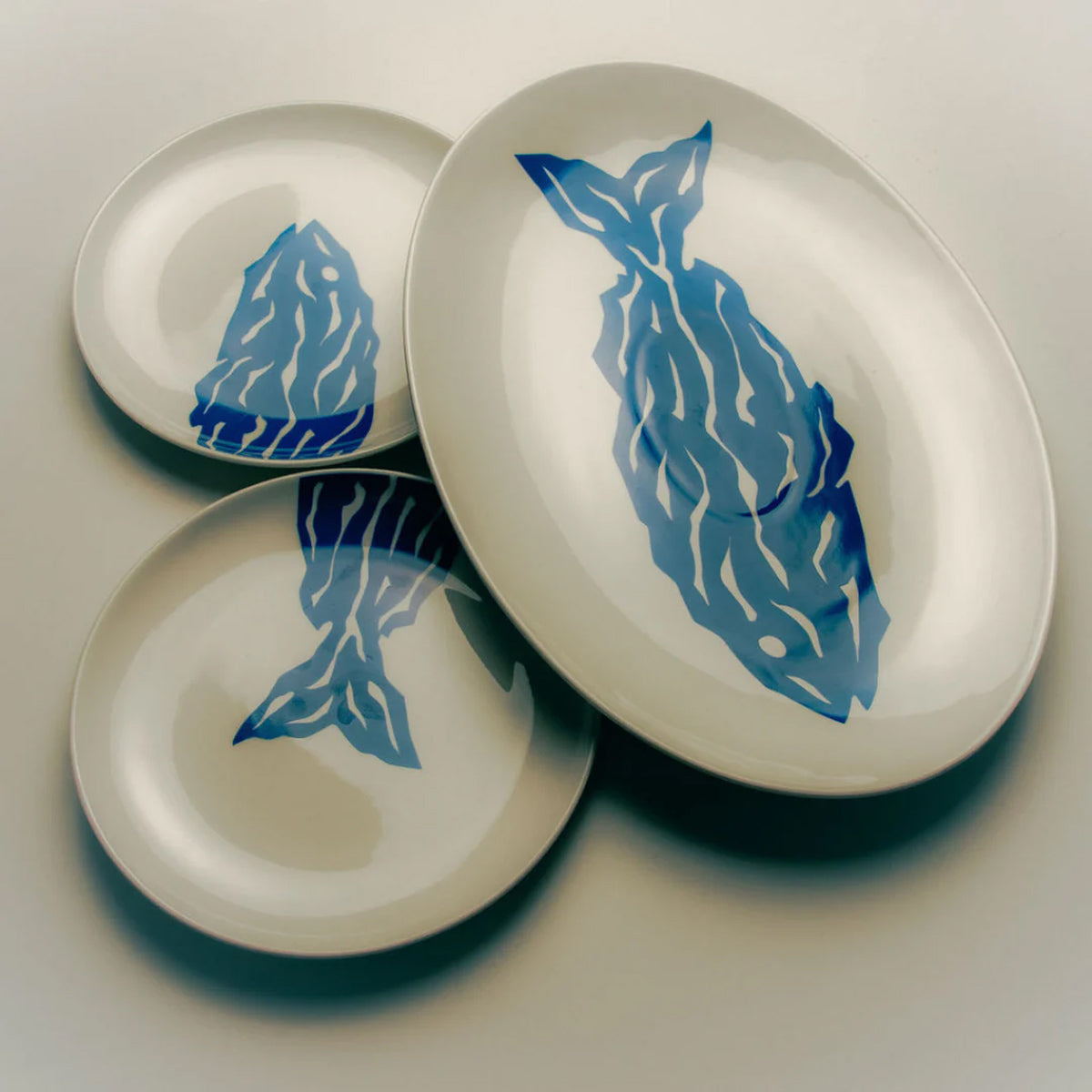 Plat de service Le Merou (bleu)