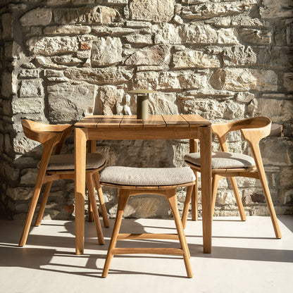 Tabouret de salle à manger d'extérieur en tissu Osso (naturel)