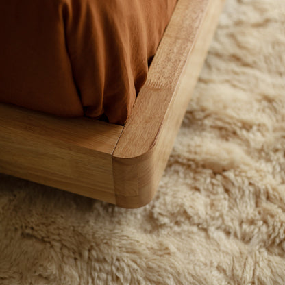 Cadre de lit queen size Kami Timber Platform (chêne)