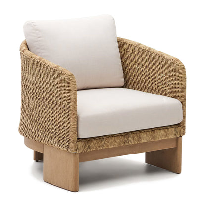 Fauteuil Xoriguer (Eucalyptus, Rotin)