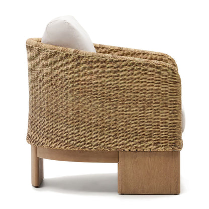 Fauteuil Xoriguer (Eucalyptus, Rotin)