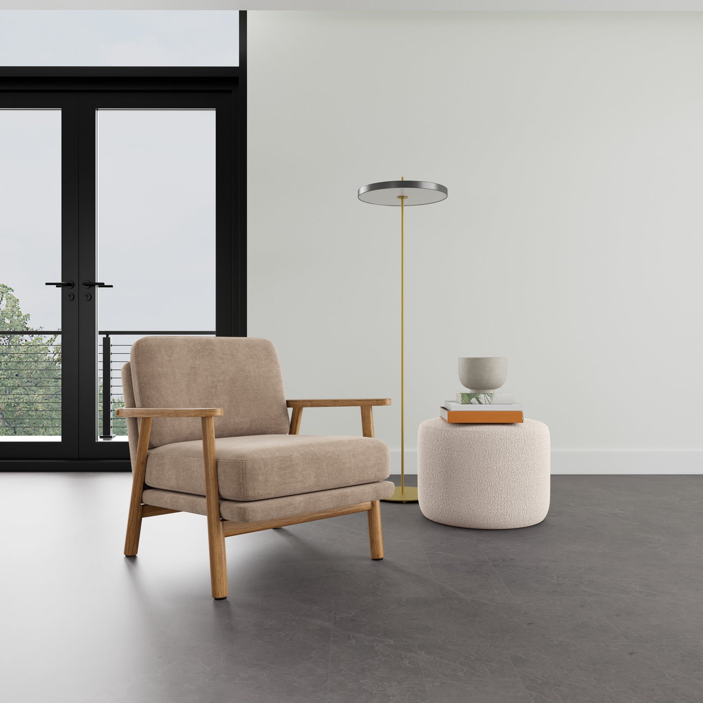 Fauteuil Archie en chêne