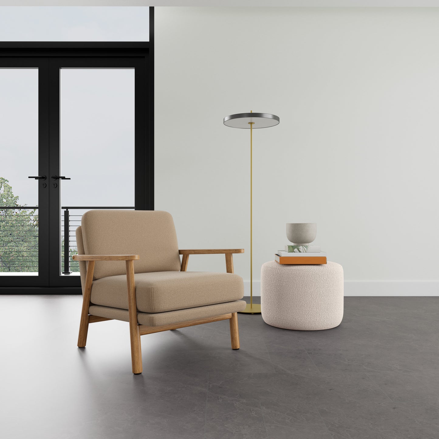 Fauteuil Archie en chêne