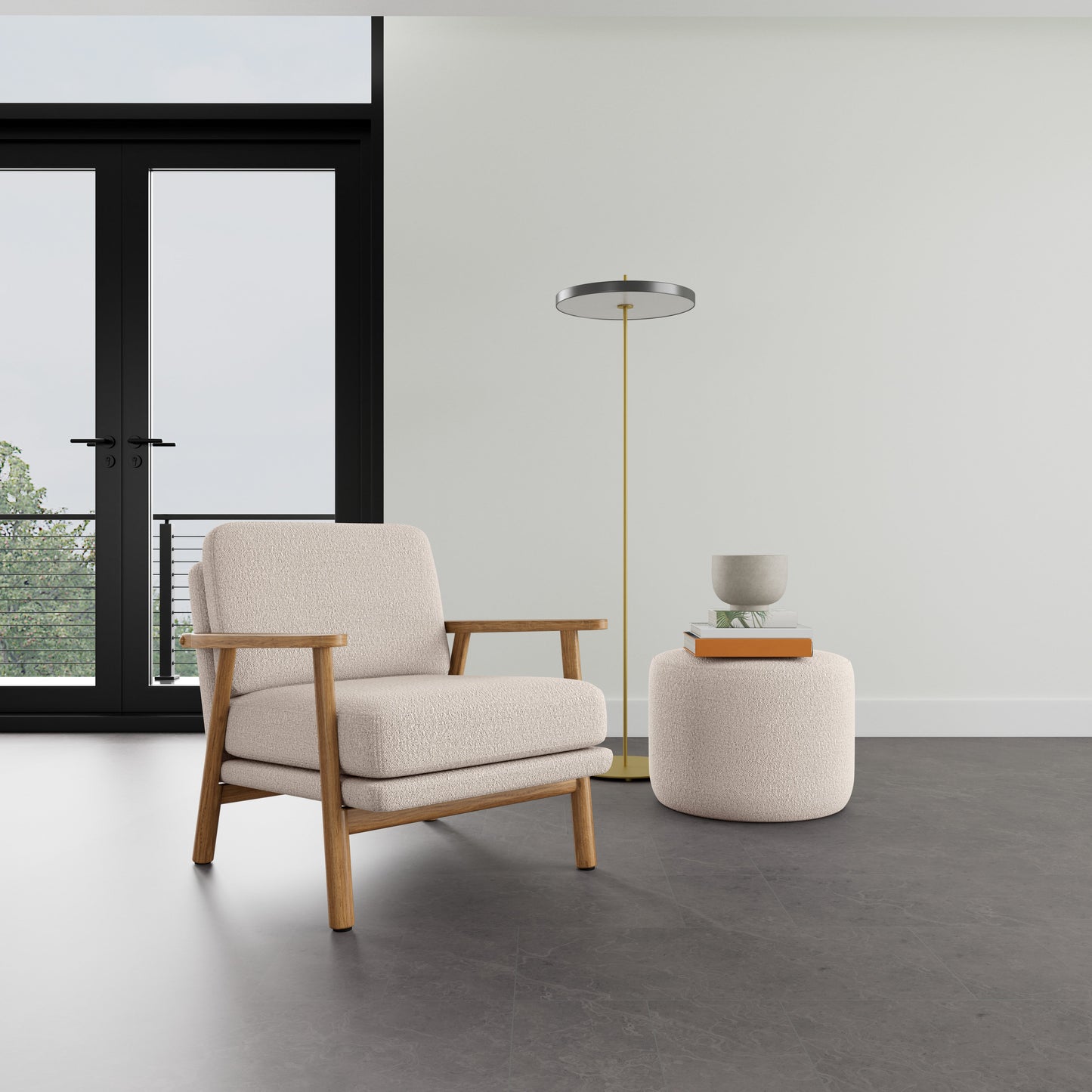 Fauteuil Archie en chêne