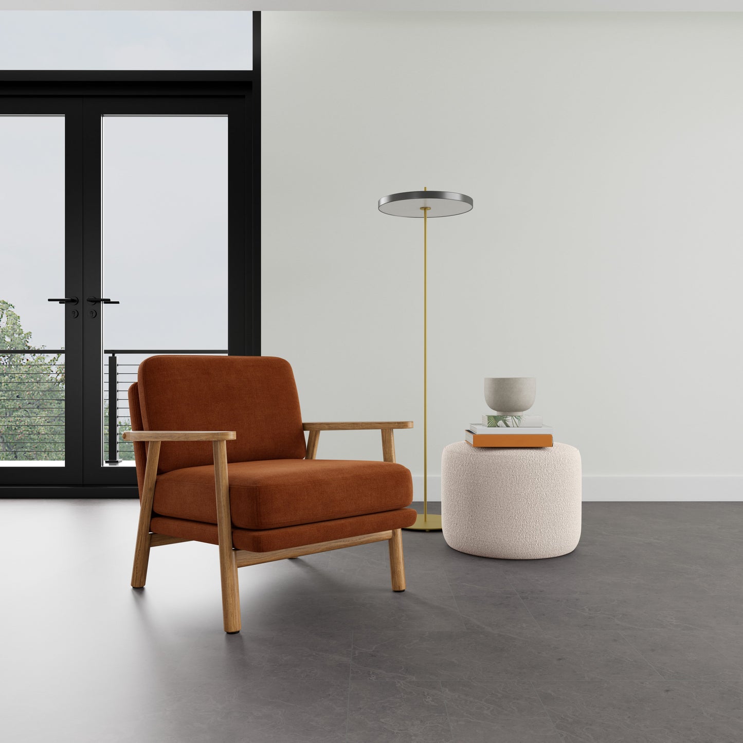 Fauteuil Archie en chêne