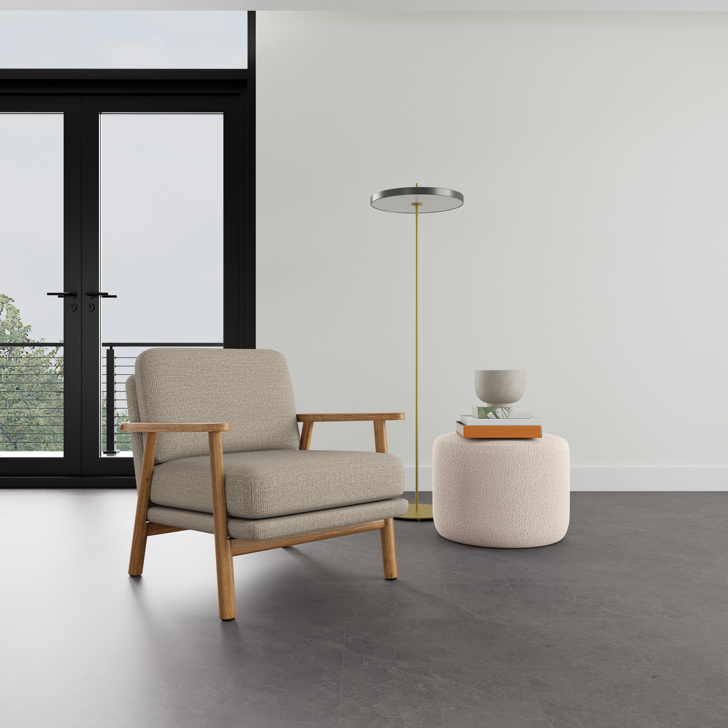 Fauteuil Archie en chêne