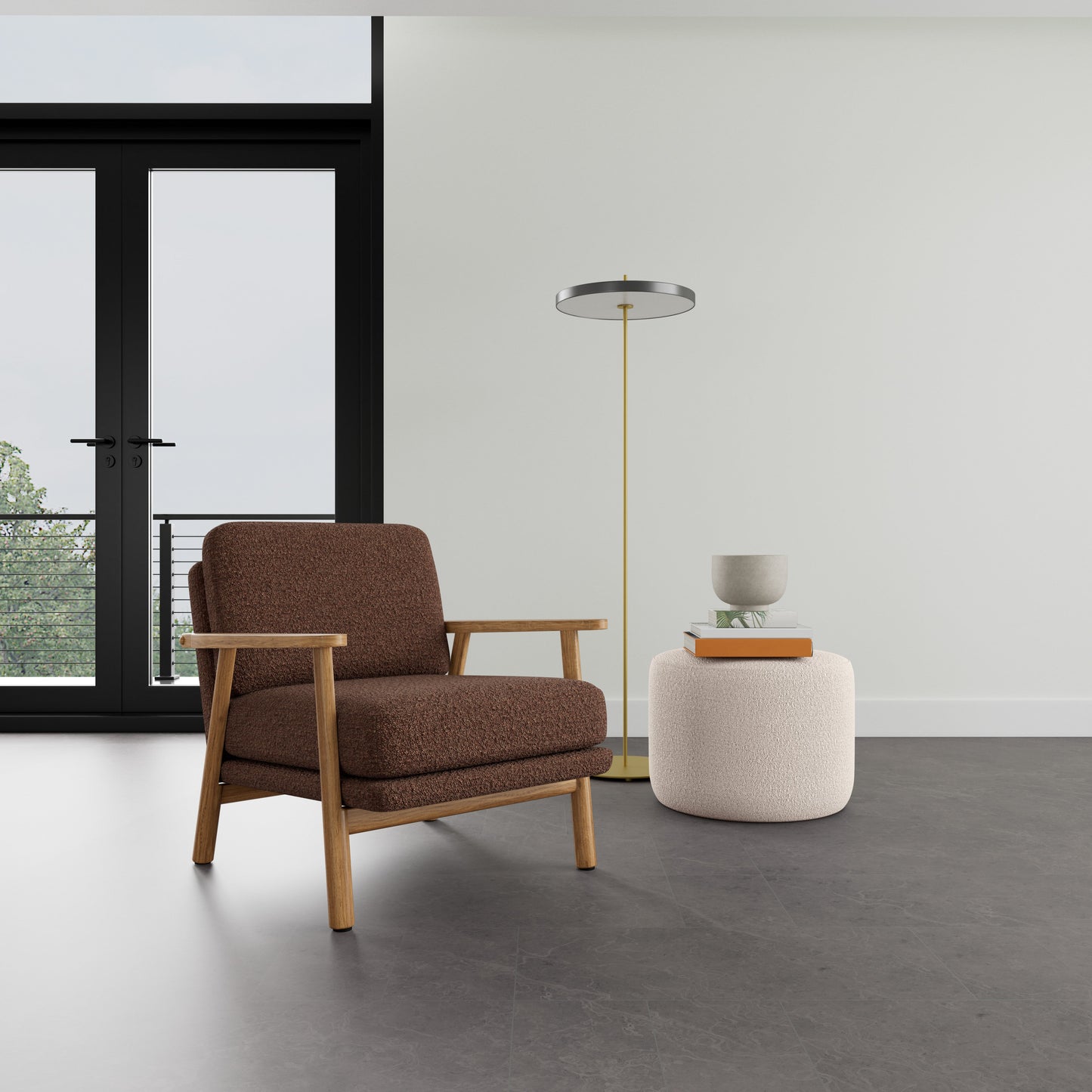 Fauteuil Archie en chêne