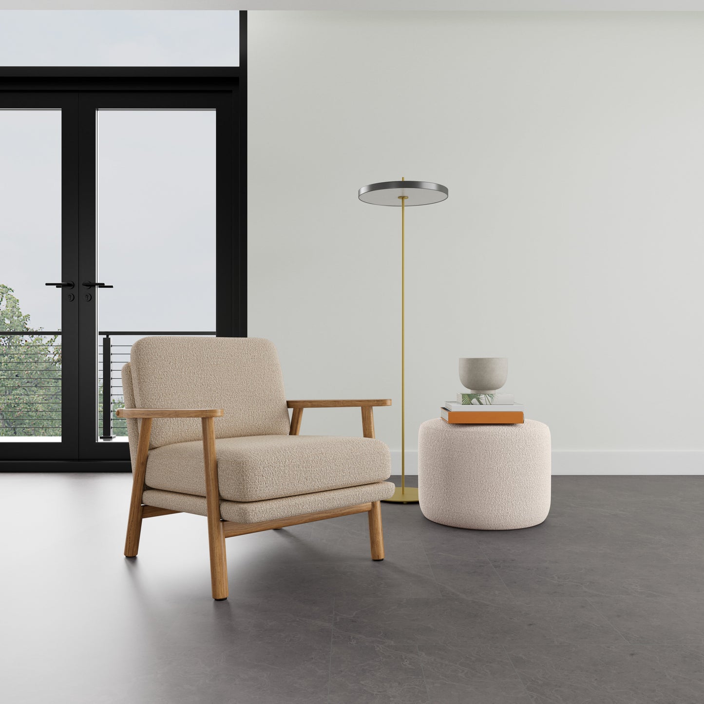 Fauteuil Archie en chêne