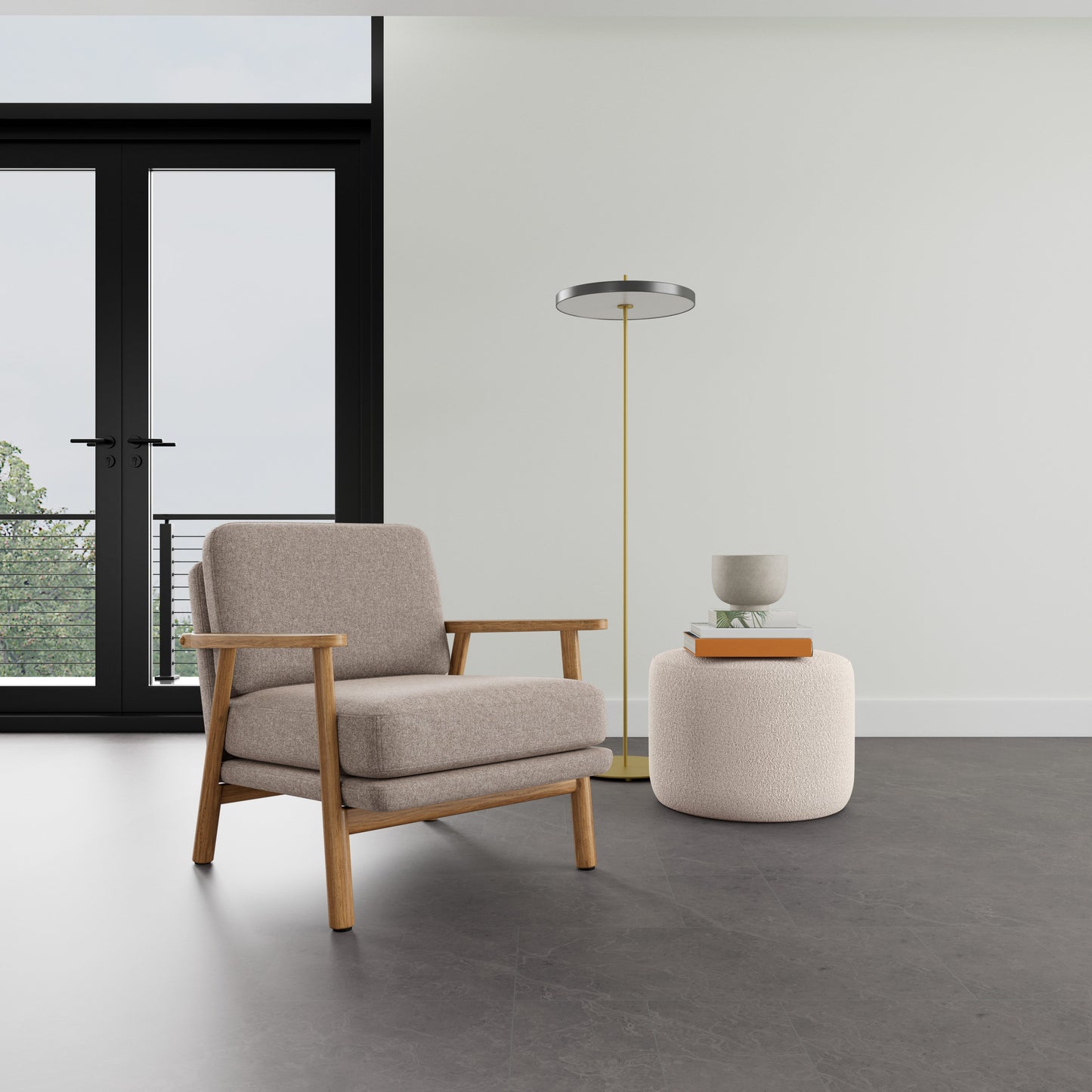 Fauteuil Archie en chêne