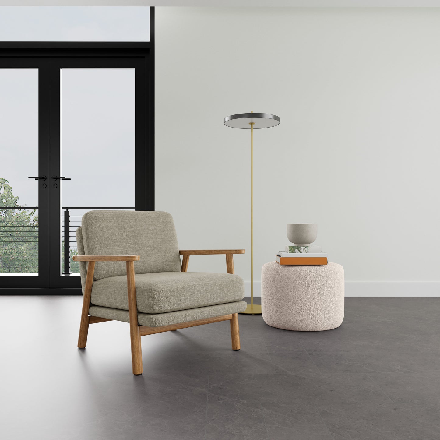 Fauteuil Archie en chêne