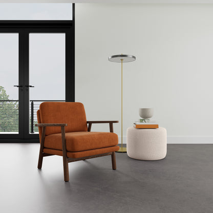 Fauteuil Archie en noyer