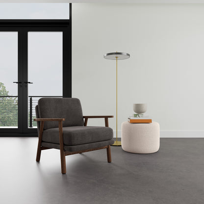 Fauteuil Archie en noyer