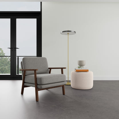 Fauteuil Archie en noyer