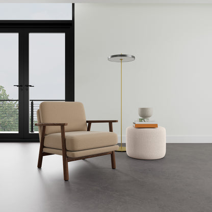 Fauteuil Archie en noyer