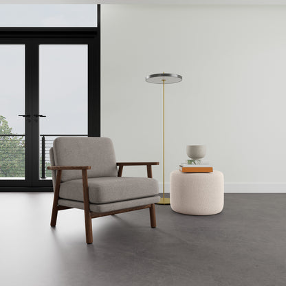 Fauteuil Archie en noyer