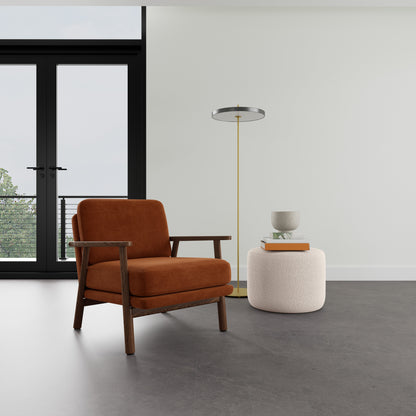 Fauteuil Archie en noyer