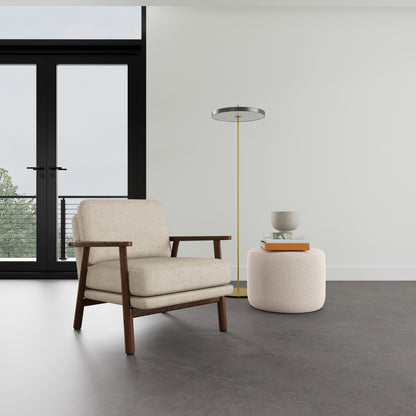 Fauteuil Archie en noyer