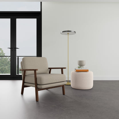 Fauteuil Archie en noyer