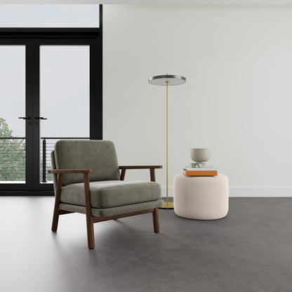 Fauteuil Archie en noyer