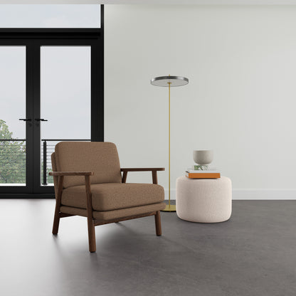 Fauteuil Archie en noyer