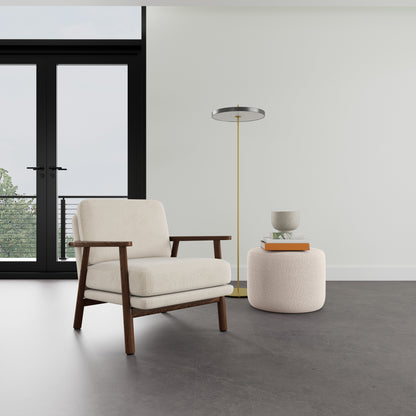 Fauteuil Archie en noyer