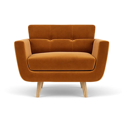 Fauteuil en velours Vera