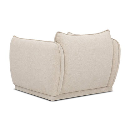 Fauteuil pivotant en tissu Valentina