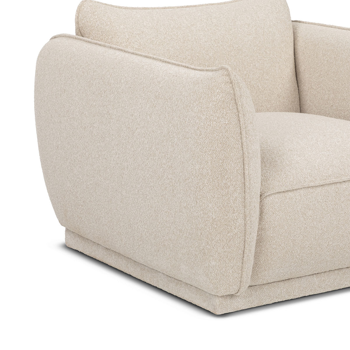 Fauteuil pivotant en tissu Valentina