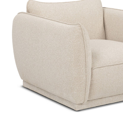 Fauteuil pivotant en tissu Valentina