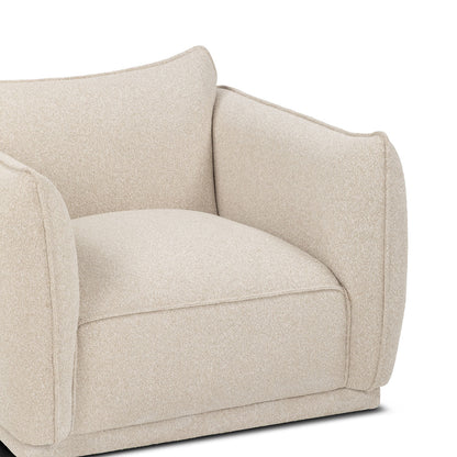 Fauteuil pivotant en tissu Valentina