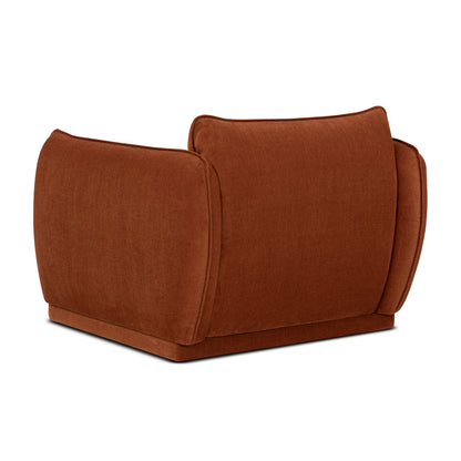 Fauteuil pivotant en tissu Valentina