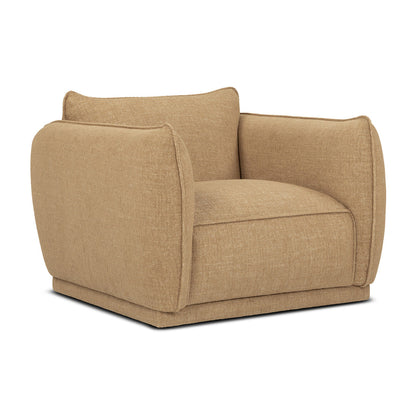 Fauteuil pivotant en tissu Valentina
