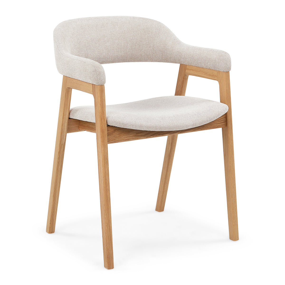 Chaise de salle à manger en tissu Santino