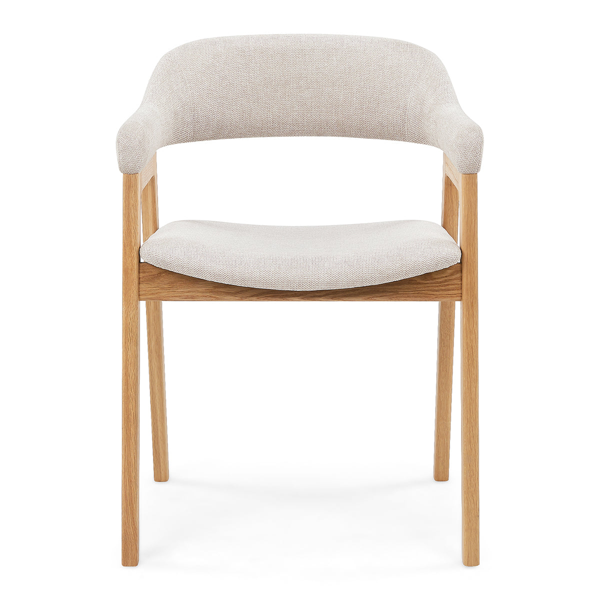 Chaise de salle à manger en tissu Santino