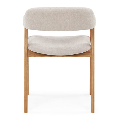 Chaise de salle à manger en tissu Santino