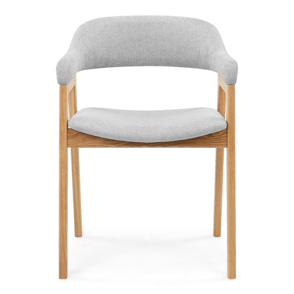 Chaise de salle à manger en tissu Santino