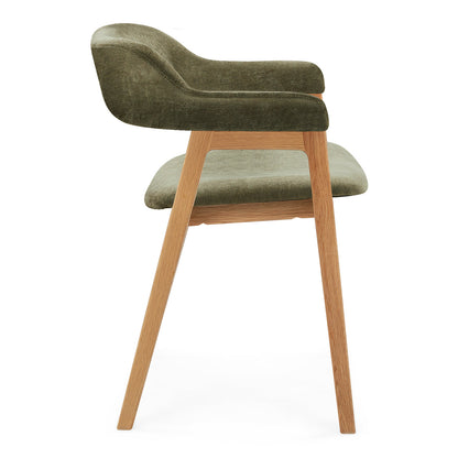 Chaise de salle à manger en tissu Santino