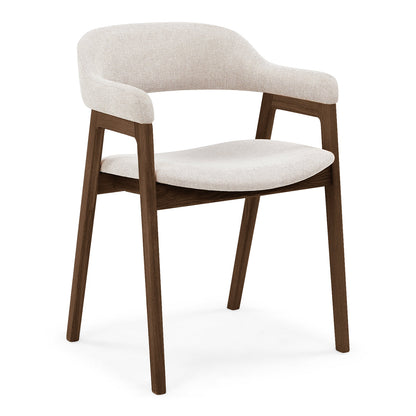 Chaise de salle à manger en tissu Santino