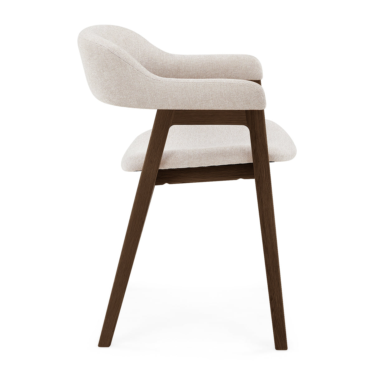 Chaise de salle à manger en tissu Santino