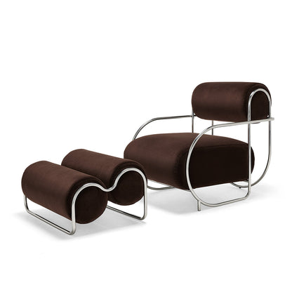 Fauteuil et pouf Chromeo (Avalon Piccolo)